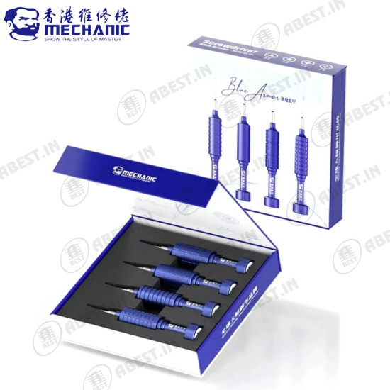 Mechanic Blue Armor 4 in 1 Precision Screwdriver Set