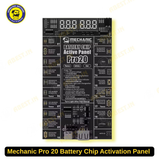 Mechanic Pro 20 Battery Chip Activation Panel for Android Devices Mechanic Pro 20 Battery Chip Activation Panel for Android Devices