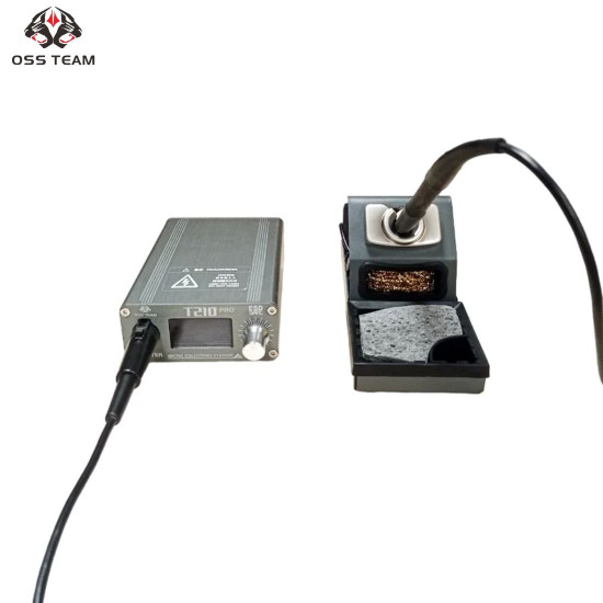 OSS TEAM T210 PRO DIGITAL DISPLAY ADJUSTABLE SOLDERING STATION WITH 3 BITS (I/IS/K)