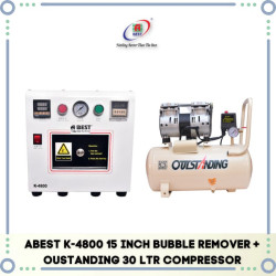 ABEST K-4800 BUBBLE REMOVER WITH 30 LTR OUTSTANDING AIR COMPRESSOR.