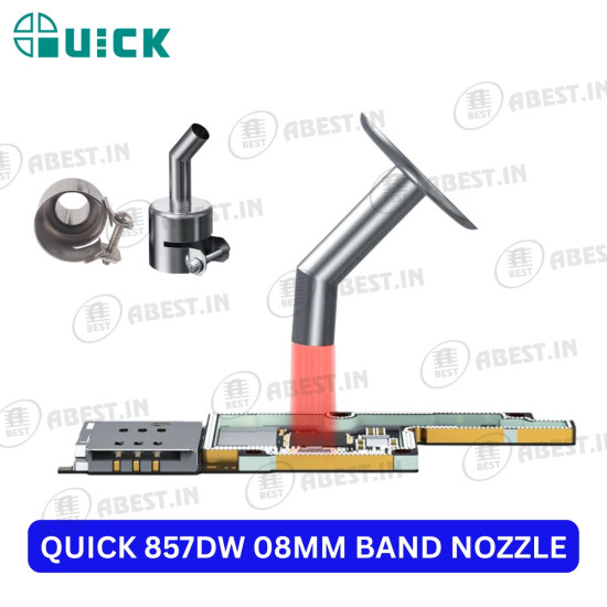 Quick 857DW 8mm Bend Nozzle for Hot Air Gun