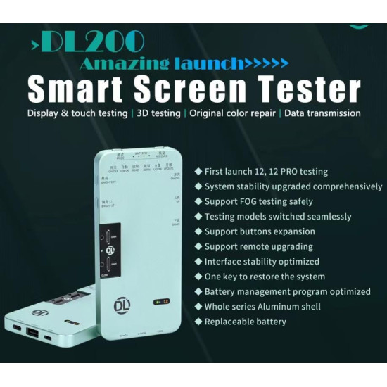 DL S200 iTESTBOX DISPLAY AND TOUCH SCREEN TESTER FOR iPHONE 6S-12 PRO MAX