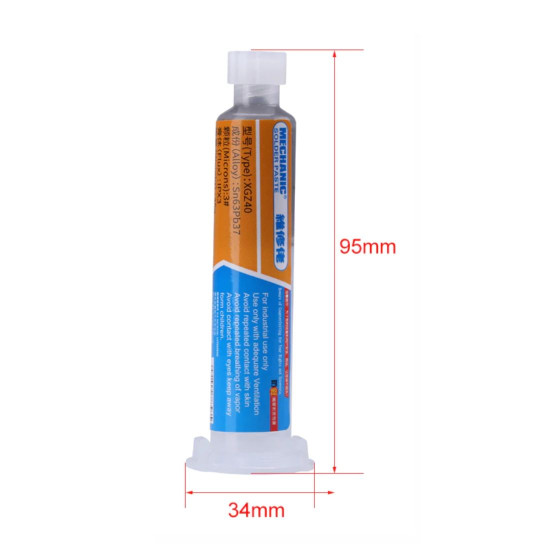 MECHANIC XG-Z40 HIGH SYNTHETIC SOLDER PASTE FLUX FOR BGA REBALLING - 10ML