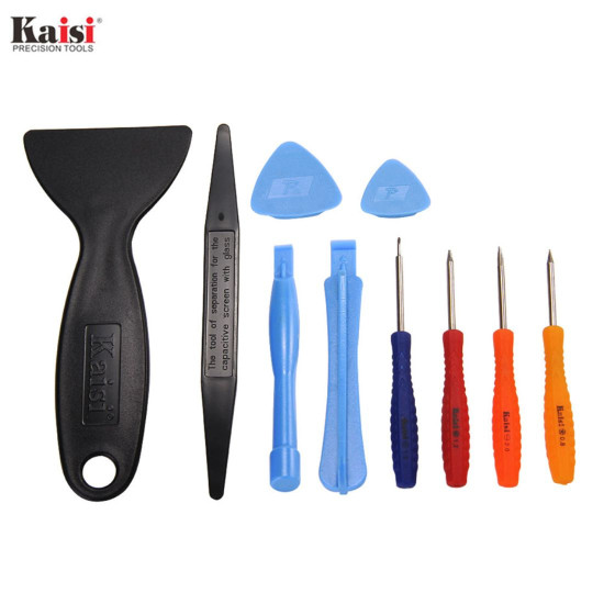 KAISI 1202 10-IN-1 DISASSEMBLING SCREWDRIVER REPAIR TOOL KIT FOR IPHONE/ANDROID