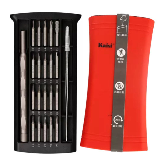 KAISI K-3022A 22 IN 1 HIGH PRECISION SCREWDRIVER SET WITH MAGNETIC BITS