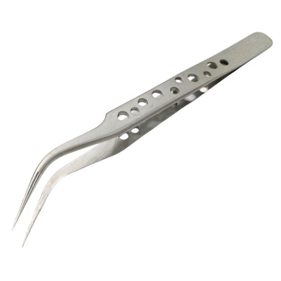 JYD 7-SA SR HOLE PRECISION TWEEZER - CURVED