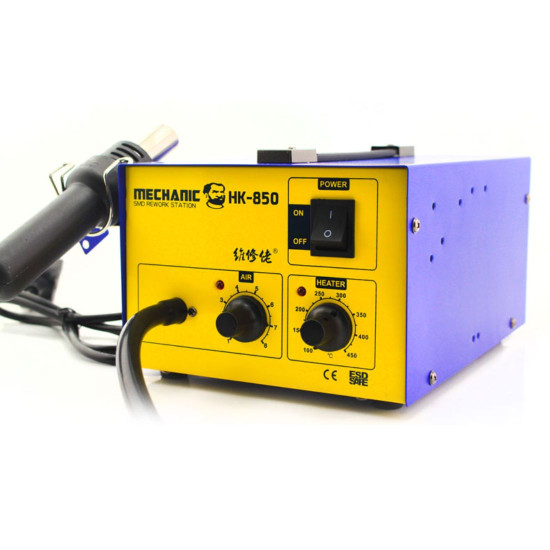 MECHANIC HK-850 SMD HOT AIR DESOLDERING STATION WITH CERAMIC SKELETON HEATER