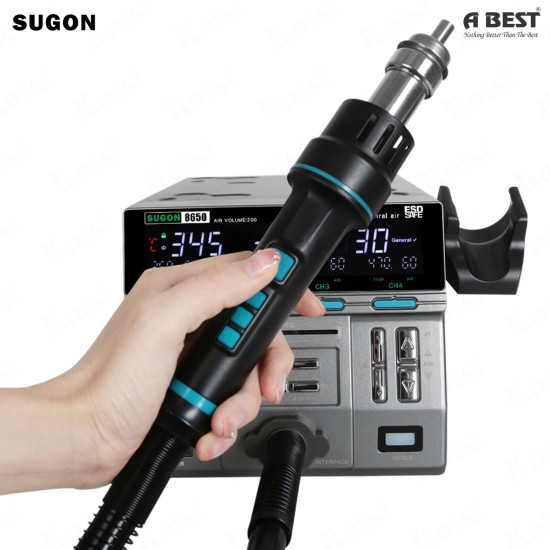 SUGON 8650 1300W INTELLIGENT DIGITAL DISPLAY HOT AIR GUN BGA DESOLDERING REWORK STATION - 3 MODE