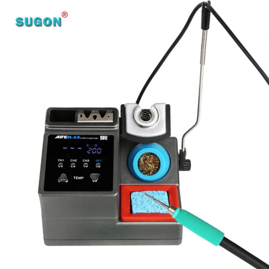 AIFEN A9 ELECTRONIC WELDING IRON DIGITAL DISPLAY SOLDERING STATION WITH HANDLE - 120W