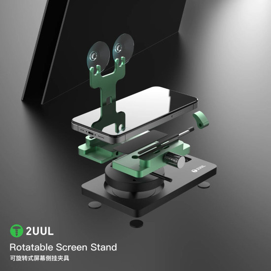 2UUL BH06 360° ROTATING MULTI-FUNCTION FIXTURE STAND FOR MOBILE PHONE LCD SCREEN 