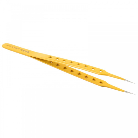 B&R BT-15 HIGH PRECISION HOLE DESIGN TWEEZER - STRAIGHT