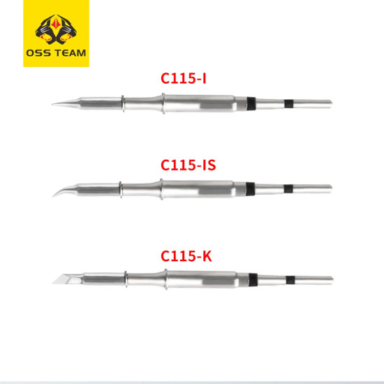 OSS TEAM C115-I / IS / K SOLDERING IRON TIPS COMPATIBLE WITH JBC SOLDERING STATION