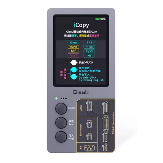 QIANLI ICOPY PLUS 2.1 REPAIR PROGRAMMER WITH EXTENSION BOARDS (BATTERY/TRUE TONE/VIBRATOR/LIGHT SENSOR)