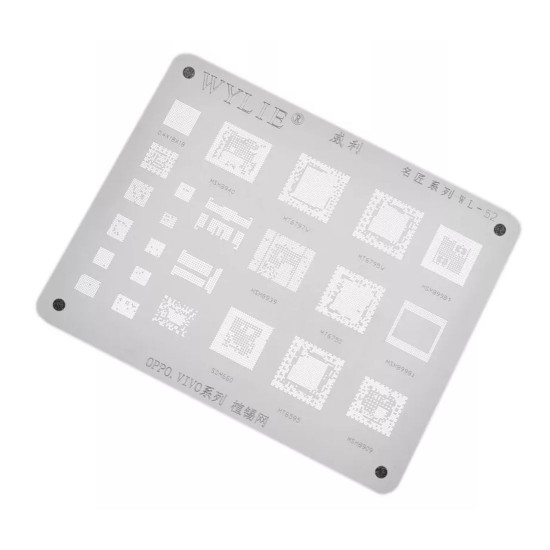 WYLIE WL-52 BGA REBALLING STENCIL FOR OPPO/VIVO - 0.12MM