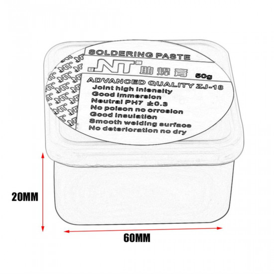 NT 80G ROSIN SOLDERING FLUX PASTE/SOLDER WELDING GREASE CREAM FOR PHONE PCB