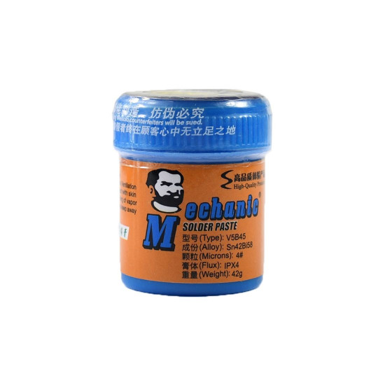 MECHANIC SPECIAL 42G SOLDER PASTE V5B45 - 138℃ MELTING POINT 