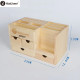 KAILIWEI G150 WOODEN CRAFT MULTIFUNCTIONAL STORAGE BOX WITH 4 DRAWERS