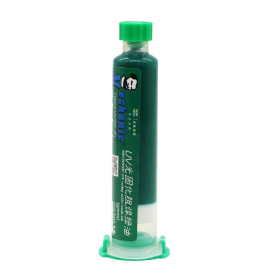 MECHANIC UVH 900-LY GREEN UV SOLDER MASK - 10CC