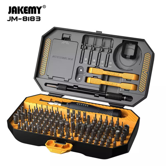 JAKEMY JM-8133 PRECISION SCREWDRIVER SET WITH ACCESSORIES - 145 IN 1