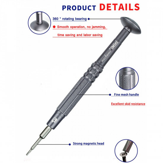 MECHANIC IMINI SERIES 0.8 NON-SLIP SCREWDRIVER - STAR HEADED