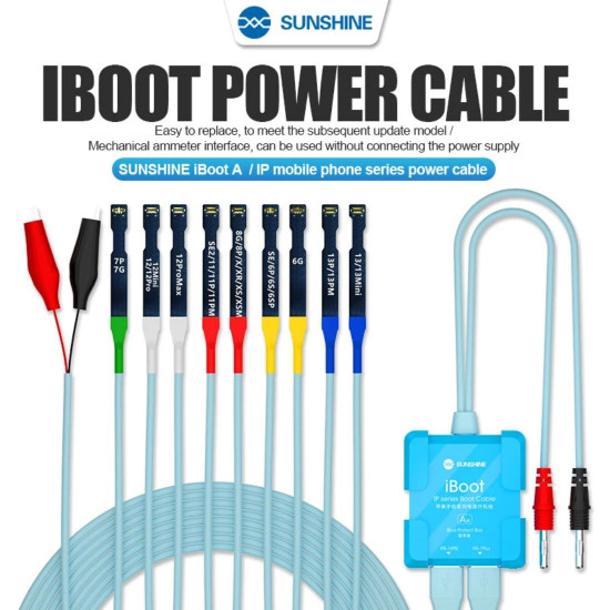 SUNSHINE IBOOT POWER CABLE WITH BATTERY BOOT FUNCTION FOR IPHONE 6G TO 13 PRO MAX 