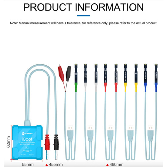 SUNSHINE IBOOT POWER CABLE WITH BATTERY BOOT FUNCTION FOR IPHONE 6G TO 13 PRO MAX 