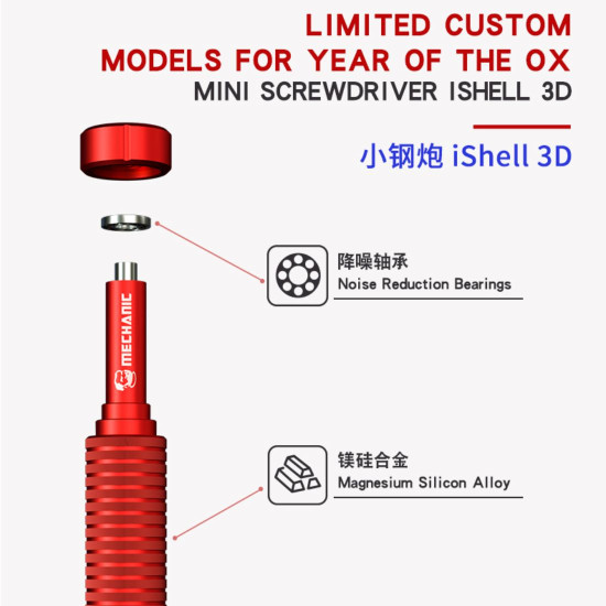 MECHANIC ISHELL 3D PRECISION SCREWDRIVER SET FOR PHONE REPAIR TOOLS