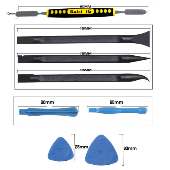 KAISI K-X1468 8 PIECES DISSEMBLING & REPAIR TOOLS SET