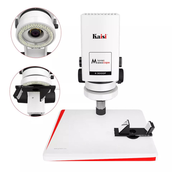 KAISI K-300DP 3D DIGITAL MICROSCOPE 360 DEGREE ROTATION WITH 12 INCH LCD DISPLAY