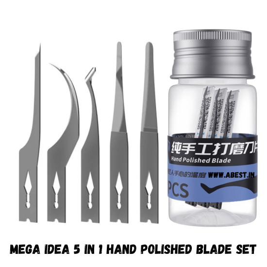 MEGA IDEA 5IN1 HAND POLISHED HIGH TOUGHNESS BLADE SET