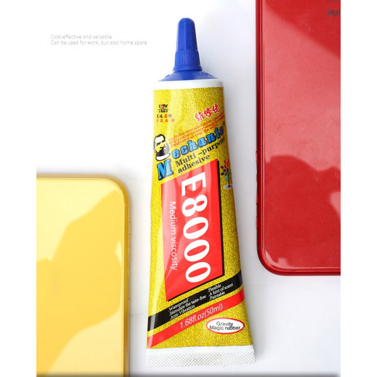 MECHANIC E8000 TRANSPARENT MULTI-PURPOSE ADHESIVE - 50ML