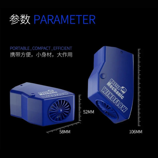 MECHANIC WINDFLOW POWERFUL SMOKE ABSORBER INSTRUMENT FOR MICROSCOPE