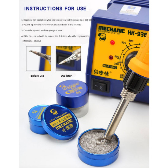 MECHANICAL S3 LEAD-FREE SOLDERING IRON TIP REFRESHER/CLEANING PASTE