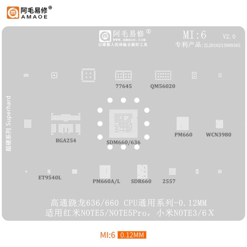 MI 6 Stencil for redmi mobile