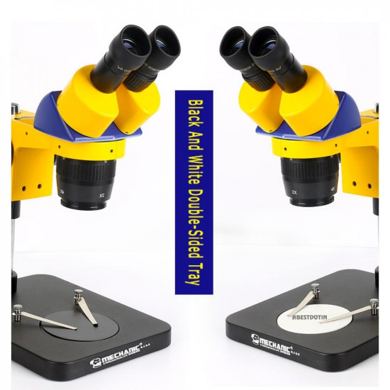 MECHANIC MC 24S-B1 BINOCULAR MICROSCOPE WITH DOUBLE GEAR - 2X-4X ZOOMING