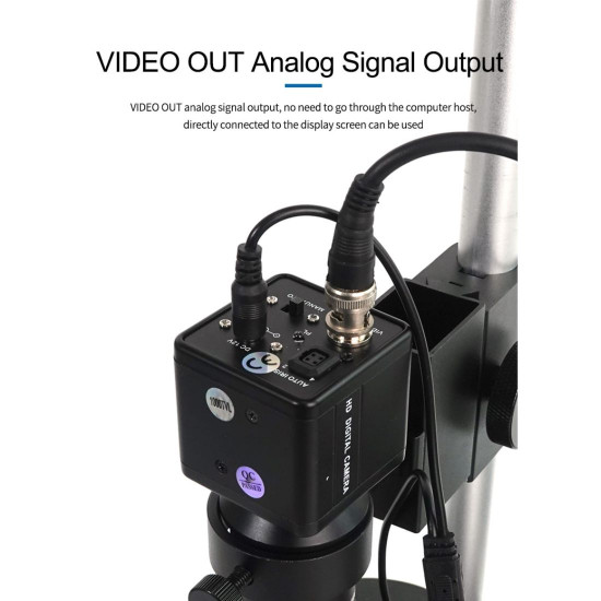 MS8E-01 ELECTRONIC DIGITAL MICROSCOPE WITH CONTINUOUS ZOOM OF 0.7X TO 4.5X