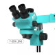 RF4 RF7050-TVW TRINOCULAR STEREO MICROSCOPE WITH DOUBLE ARM 360 DEGREE ANGLE BOOM STAND