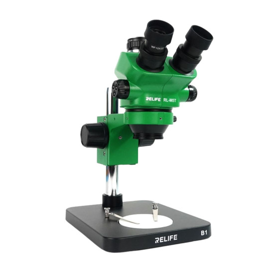 RELIFE RL-M5T-B1 TRINOCULAR STEREO MICROSCOPE - GREEN