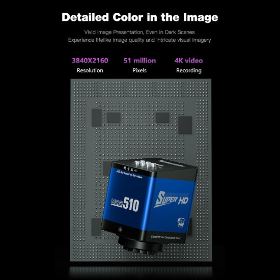 MECHANIC MOS-510 4K HD TRINOCULAR MICROSCOPE CAMERA WITH SONY IMX307 SENSOR FOR PCB AND PHONE CHIP REPAIR
