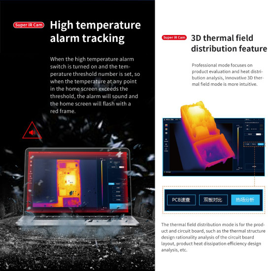 QIANLI MEGA-IDEA SUPER IR CAM 3D INFRARED THERMAL IMAGING TOOL FOR SHORT CIRCUIT DETECTION REPAIR