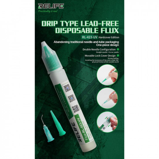 RELIFE RL-423 UV LIQUID SOLDERING FLUX (10 ML)