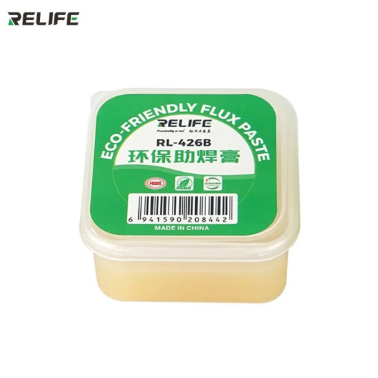 RELIFE RL-426B 40G HIGH PURITY ENVIRONMENTALLY FRIENDLY SOLDERING PASTE FOR REPAIRING ELECTRONIC COMPONENTS BGA CHIP