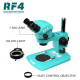 RF4 RF-7050 BINOCULAR STEREO MICROSCOPE WITH ZOOMING LENS - (3D CONTINUOUS ZOOM)