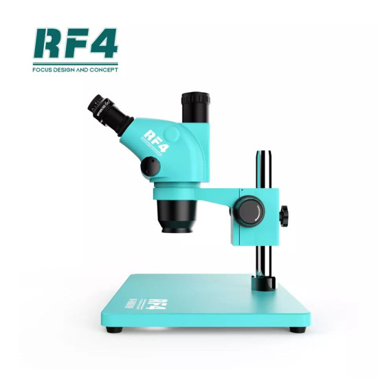 RF4 RF-6565TVP TRINOCULAR STEREO MICROSCOPE WITH BIG BASE 6.5X~65X ZOOM - 3D CONTINUOUS ZOOM