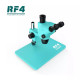 RF4 RF-6565TVP TRINOCULAR STEREO MICROSCOPE WITH BIG BASE 6.5X~65X ZOOM - 3D CONTINUOUS ZOOM