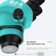 RF4 RF7050-P04 TRINOCULAR STEREO MICROSCOPE WITH MULTIFUNCTIONAL ALUMINUM ALLOY BASE 7X~50X ZOOM - 3D CONTINUOUS ZOOM