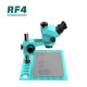 RF4 RF7050TVD2 TRINOCULAR STEREO MICROSCOPE WITH MULTIFUNCTIONAL ALUMINUM ALLOY BASE 7X~50X ZOOM - 3D CONTINUOUS ZOOM