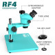 RF4 RF7050-TVP TRINOCULAR STEREO MICROSCOPE WITH 7X TO 50X CONTINUOUS ZOOM