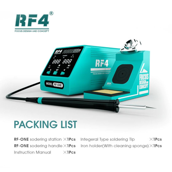 RF4 RF-ONE SOLDERING STATION WITH INTELLIGENT TEMPERATURE CONTROL ANTI-STATIC LED DIGITAL DISPLAY