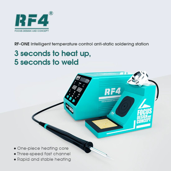 RF4 RF-ONE SOLDERING STATION WITH INTELLIGENT TEMPERATURE CONTROL ANTI-STATIC LED DIGITAL DISPLAY